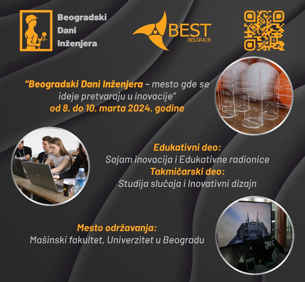 Vizual za medije BDI 2024 Beogradski Dani Inženjera – mesto gde se ideje pretvaraju u inovacije