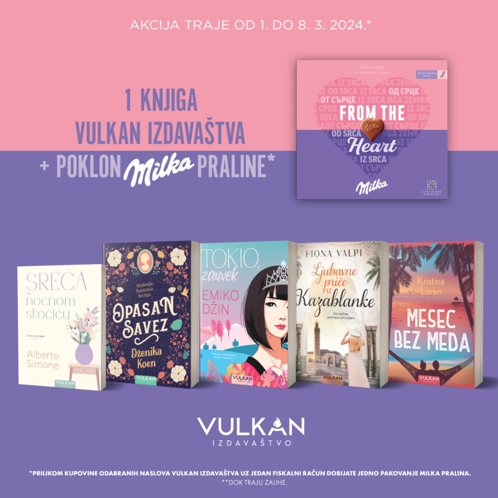MILKA 1080x1080px 1 Dan žena u knjižarama Vulkan: Obradujte dragu osobu najnovijim hit naslovom!