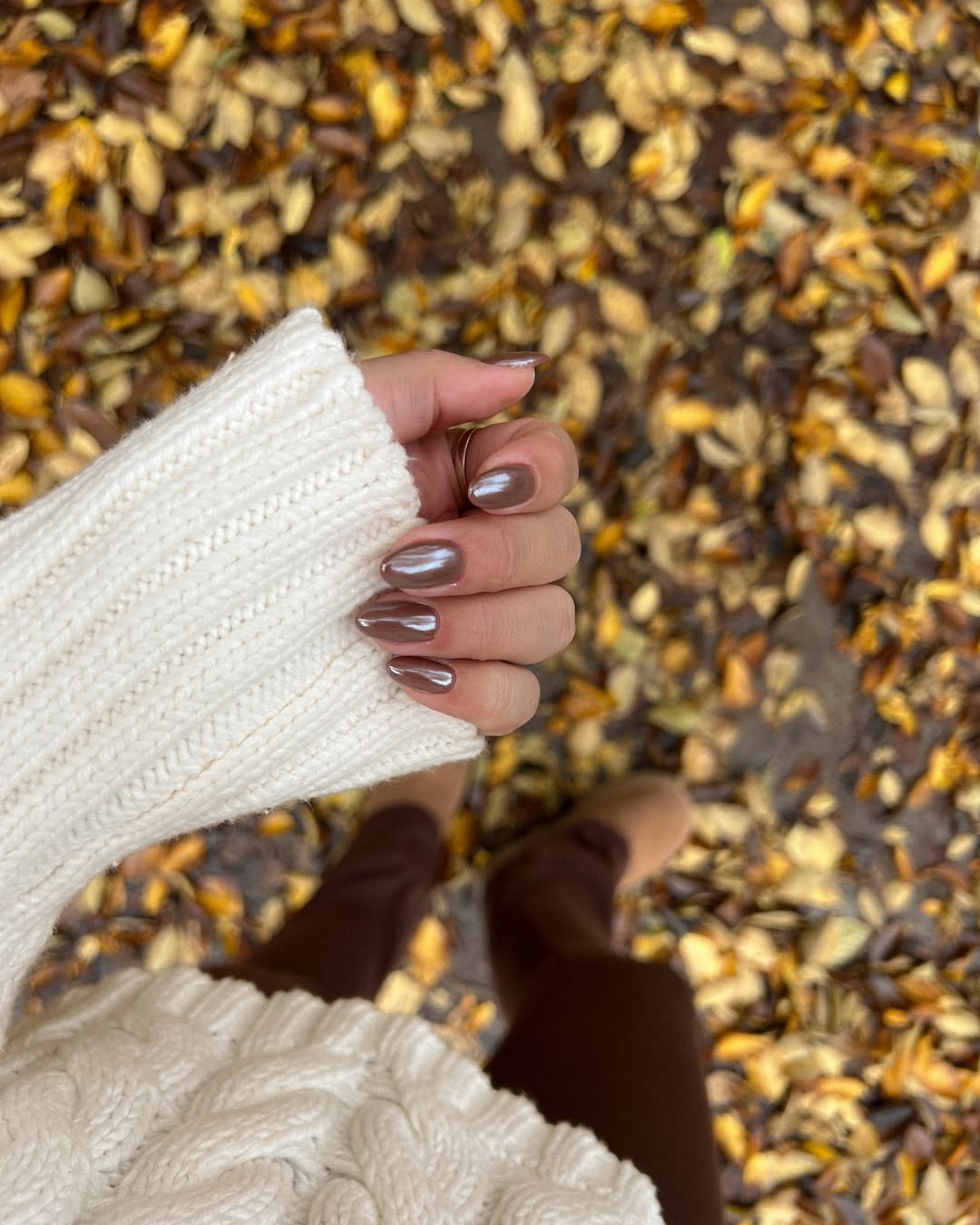 SnapInsta.to 556108661 779356168178342 3069507988674090169 n Braon je nova crna: 22 ideje za manikir koje će obeležiti jesen