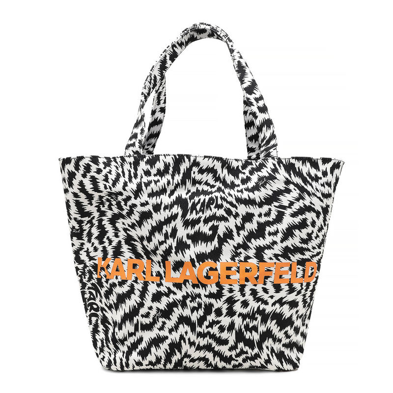 Ove zime svi nose torbe sa zebra printom kao statement komad zenska torba karl lagerfeld k zebra shopper 241W3887 998 Ove zime svi nose torbe sa zebra printom kao statement komad