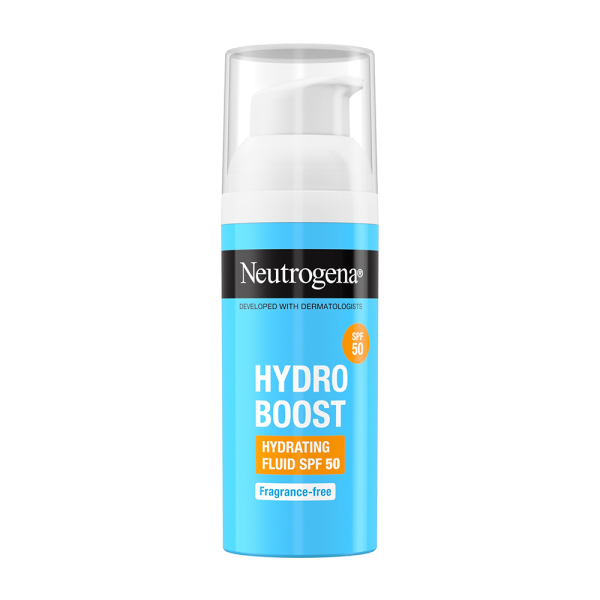 neutrogena hydro boost hydrating fluid spf50 50ml Vodič za izbor SPF a za masnu kožu: Šta da tražite i koje proizvode da kupite