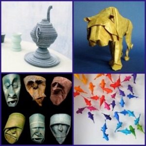 Umetnost od papira: Bube, činije i maske