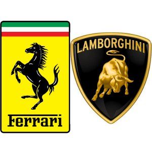 200km/h: Ferrari vs. Lamborghini