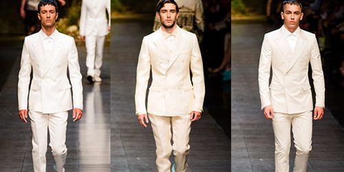 Muška moda: Belo na belo