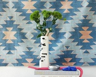 Trik za dekoraciju sobe: Umetnički tekstil za zid