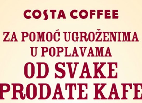 “Costa Coffee” akcija: Od svake prodate kafe 10 dinara za ugrožene