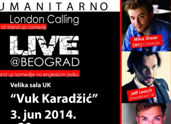Humanitarni nastup: Veče stand-up komedije “London calling”