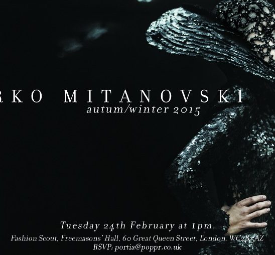 Marko Mitanovski na London Fashion Week-u!