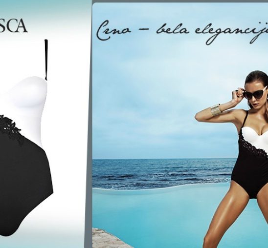 Lisca Swimwear: Crno-bela elegancija