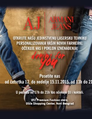Casual stil s Armani Jeans potpisom