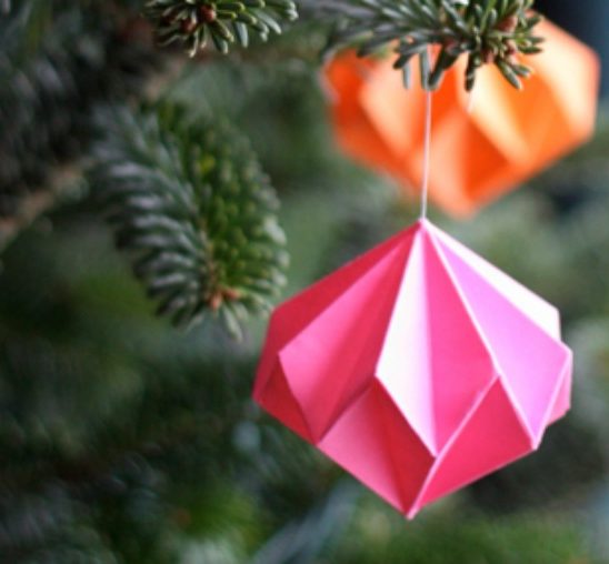Napravite sami origami ukras u obliku dijamanta