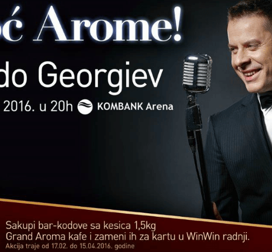 Grand Aroma kafa vas vodi na koncert Vlade Georgieva!
