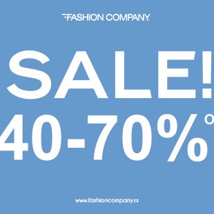 Sezonsko sniženje od 40 do 70% u prodavnicama Fashion Company