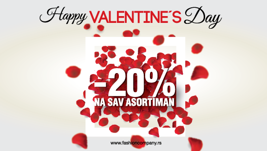 Velika Valentine’s Day akcija u prodavnicama Fashion Company-a!