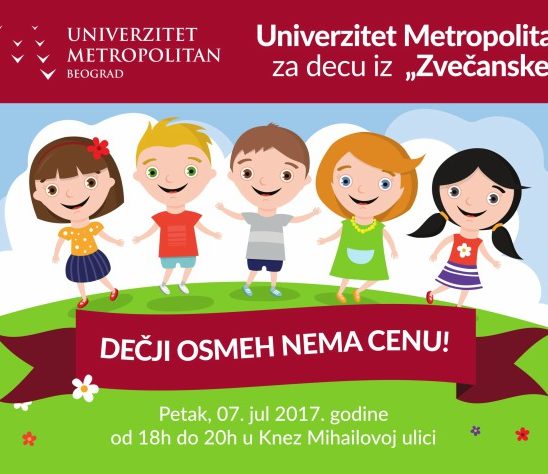Univerzitet Metropolitan za decu iz “Zvečanske”: Dečji osmeh nema cenu!