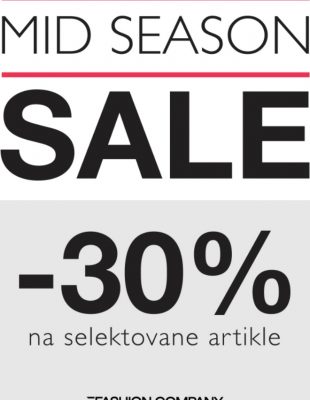 Mid season sale- Modno proleće u prodavnicama Fashion Company uz 30% popusta