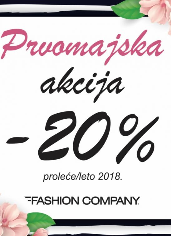 Prvomajska akcija u Fashion Company