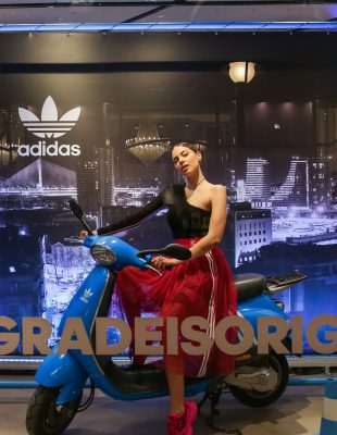 Otvorena prva adidas Originals radnja u Srbiji: Sara Jo i Slaven Došlo vozili Vespu i skejt u izlogu