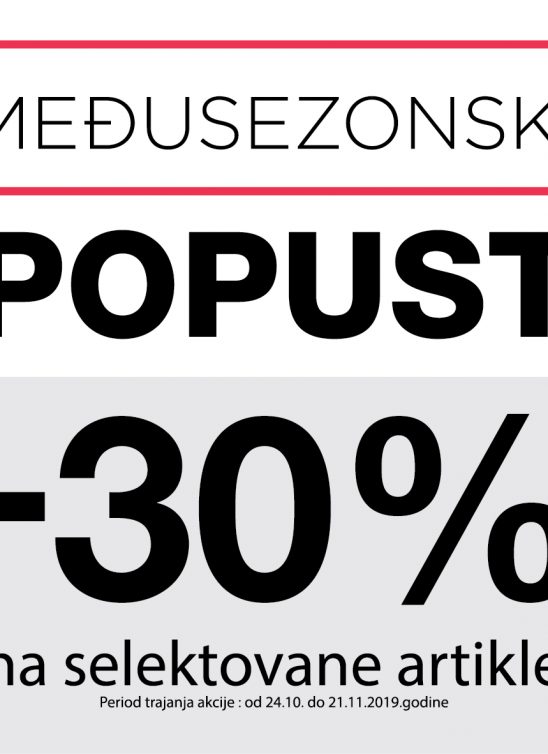 Počinje međusezonski popust u prodavnicama FASHION COMPANY