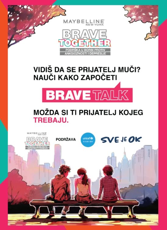 Maybelline New York pokrenuo važnu inicijativu: Budite hrabri i potražite psihološku podršku