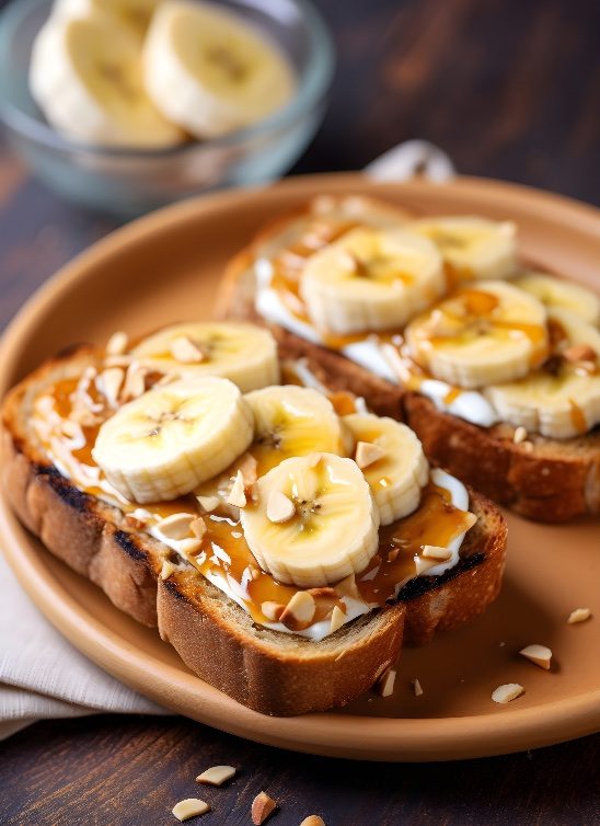 Kako da pripremite pečene banane na tostu sa puterom od kikirikija
