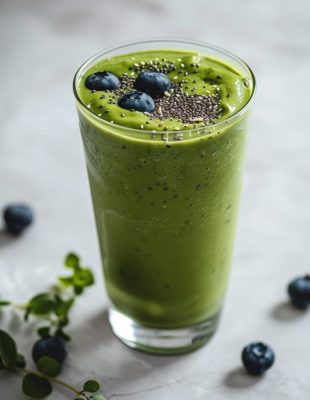 Ovaj matcha smoothie daće vam stabilnu energiju, a sadrži i borovnice i urme