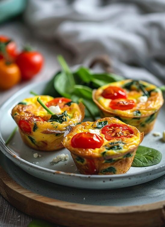 Proteinski frittata mafini su doručak za poneti koji se sprema za 20 minuta